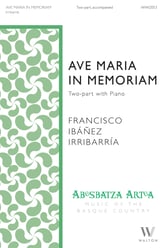Ave Maria in memoriam Two-Part choral sheet music cover